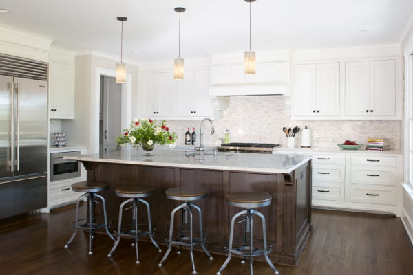 Inset Cabinetry with Wood Stained Island